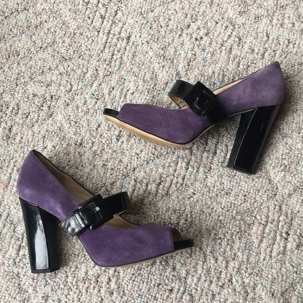 Michael Kors purple suede heels